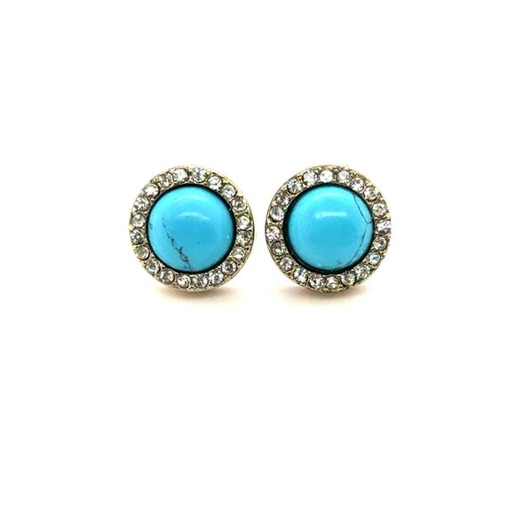 Turquoise Stud Earrings - Picture 1 of 3